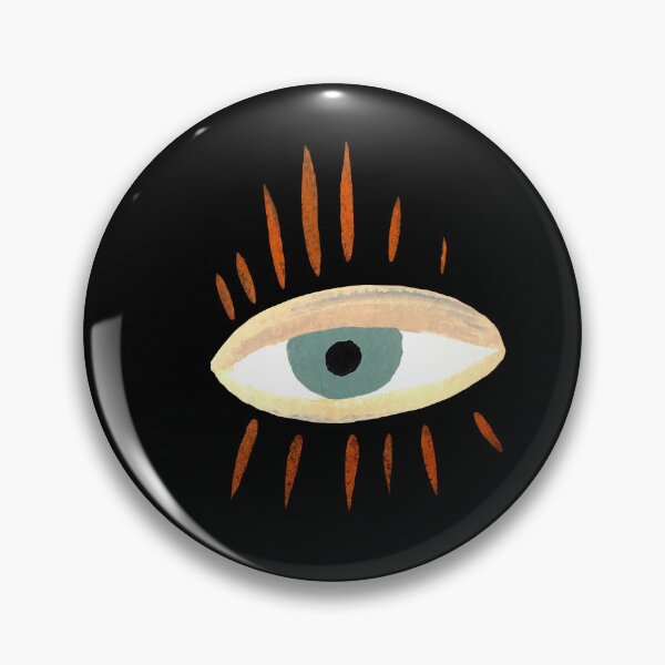 Item preview, Eye mystic esoteric symbol black watercolor sketch designed and sold by Yana Mustafina | Boho Soulful Designs.