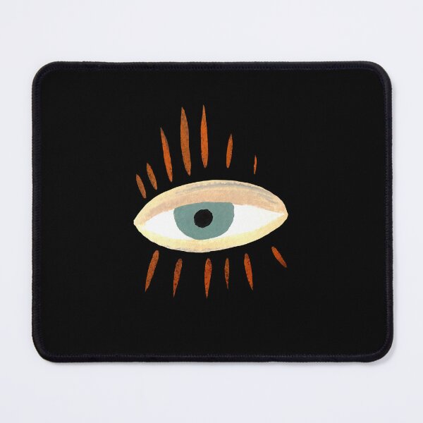 Item preview, Eye mystic esoteric symbol black watercolor sketch designed and sold by Yana Mustafina | Boho Soulful Designs.