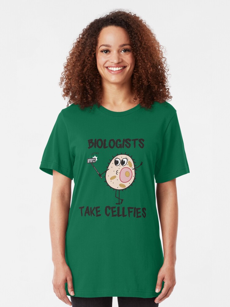 Alternative Ansicht von Biologists Take Cellfies - Funny Biology Jokes Gift Slim Fit T-Shirt