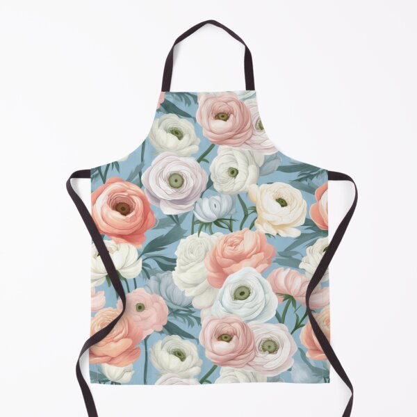 Item preview, Pastel ranunculus flowers designed and sold by Lillypot-Prints.