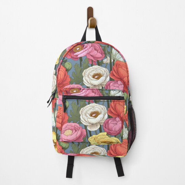 Item preview, Summer field of ranunculus flowers designed and sold by Lillypot-Prints.
