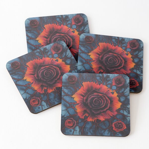 Item preview, Gothic Red and Orange Roses  designed and sold by ZombiOctopi.