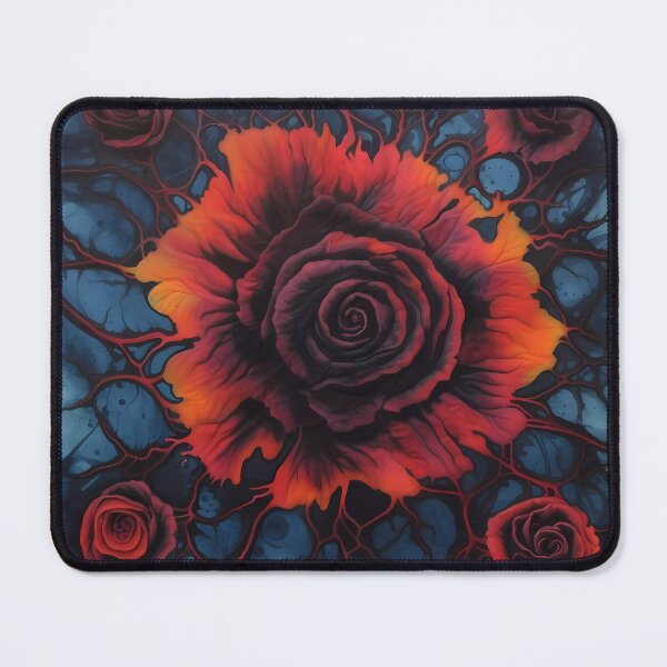 Item preview, Gothic Red and Orange Roses designed and sold by ZombiOctopi.