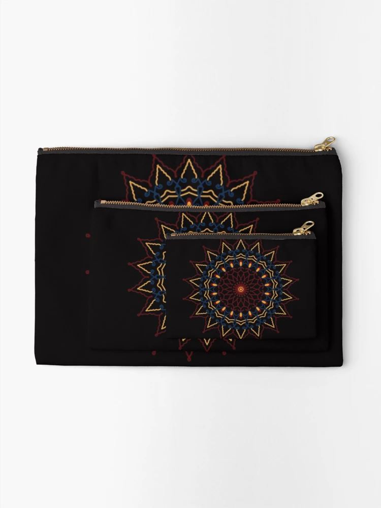 Thumbnail 2 of 4, Zipper Pouch, Mandala Pattern designed and sold by Rudravi.