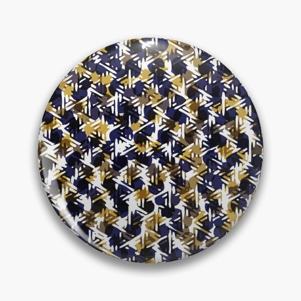 Artikelvorschau, Modern Floral Seamless Pattern in Deep Blue and Yellow entworfen und verkauft von Trevor Hirst.