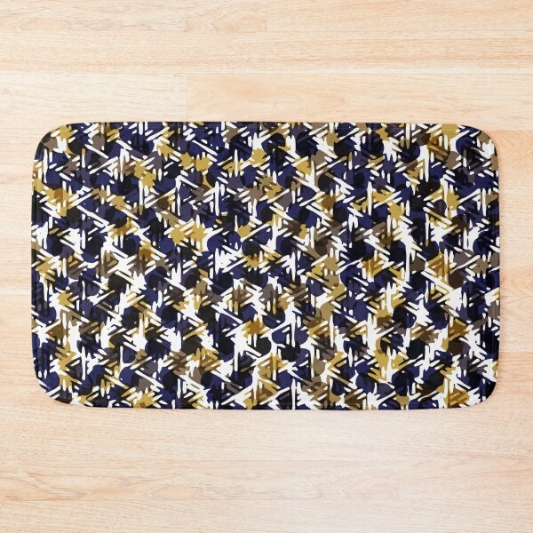Item preview, Modern Floral Seamless Pattern in Deep Blue and Yellow designed and sold by Trevor Hirst.