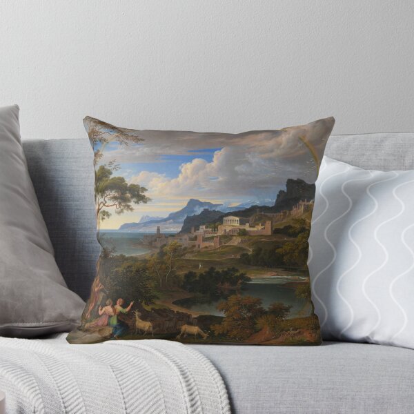 Item preview, Heroic Landscape with Rainbow | Joseph Anton Koch | 1824 Greco-Roman Art designed and sold by CJET.