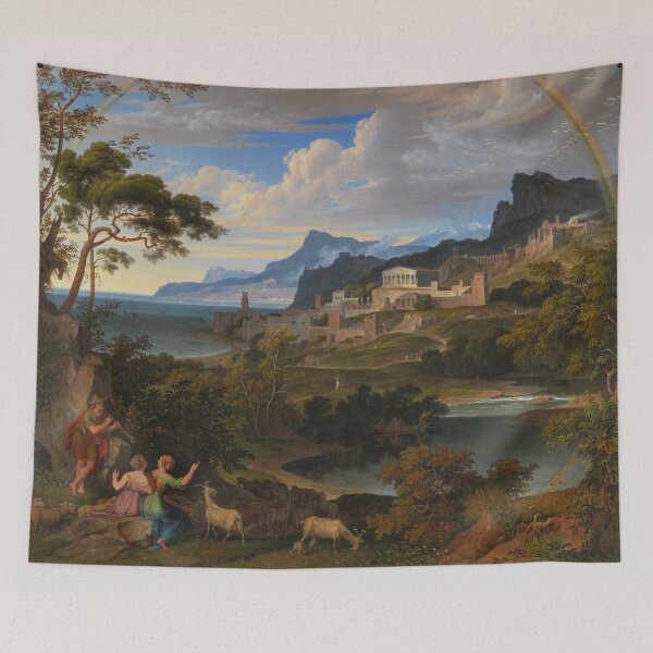 Item preview, Heroic Landscape with Rainbow | Joseph Anton Koch | 1824 Greco-Roman Art designed and sold by CJET.