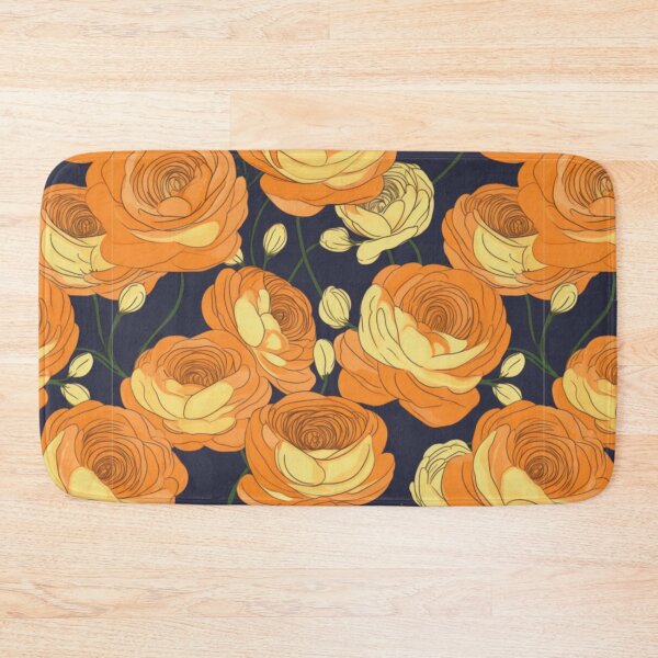 Item preview, 70's colour ranunculus flowers designed and sold by Lillypot-Prints.