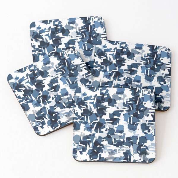 Item preview, Navy Style Camouflage Pattern in Shades of Blue  designed and sold by Trevor Hirst.