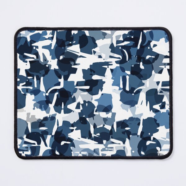Item preview, Navy Style Camouflage Pattern in Shades of Blue  designed and sold by Trevor Hirst.