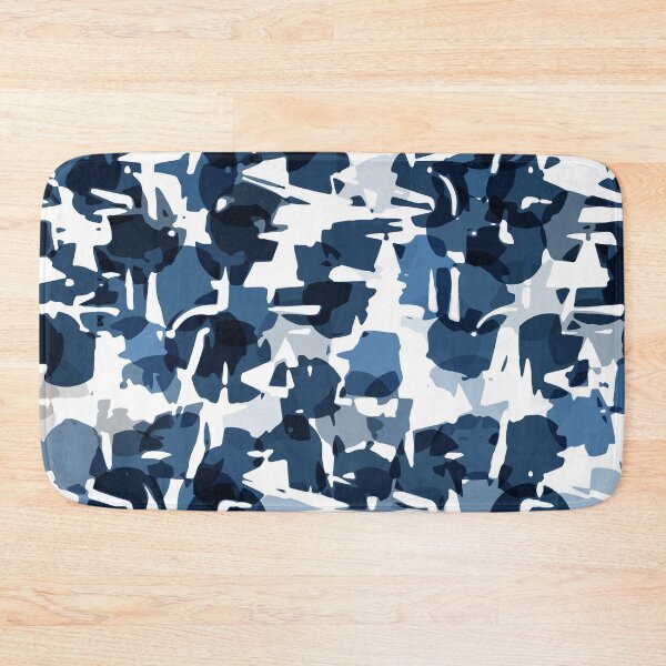Item preview, Navy Style Camouflage Pattern in Shades of Blue  designed and sold by Trevor Hirst.