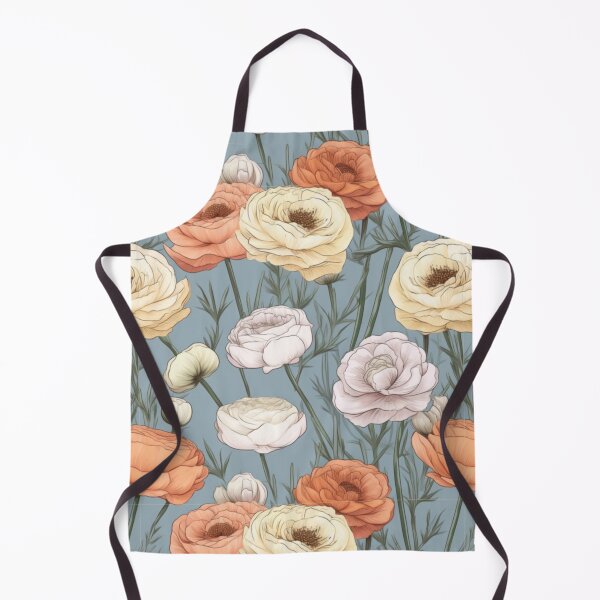 Item preview, Soft ranunculus flowers designed and sold by Lillypot-Prints.