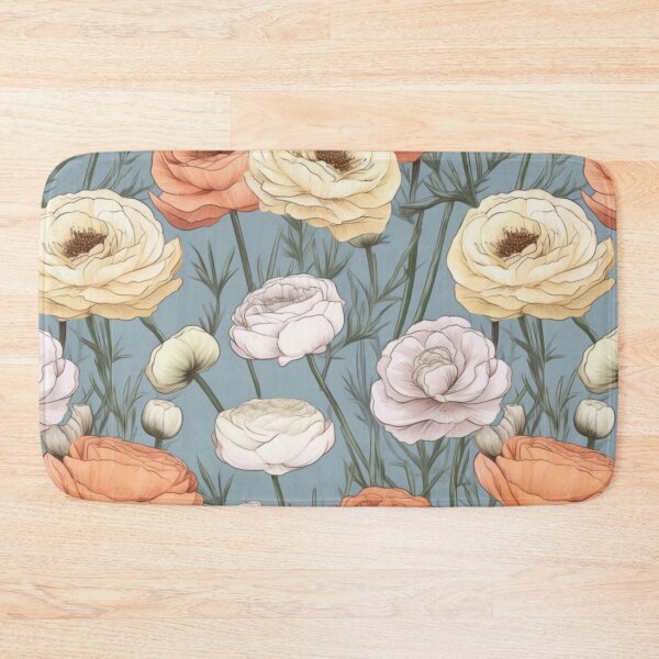 Item preview, Soft ranunculus flowers designed and sold by Lillypot-Prints.