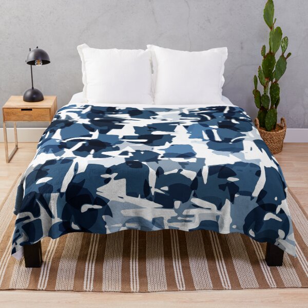 Item preview, Navy Style Camouflage Pattern in Shades of Blue designed and sold by Trevor Hirst.