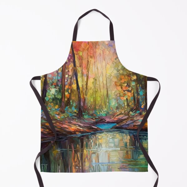 Item preview, Impressionistic Woods Painting designed and sold by Red Witch Art.