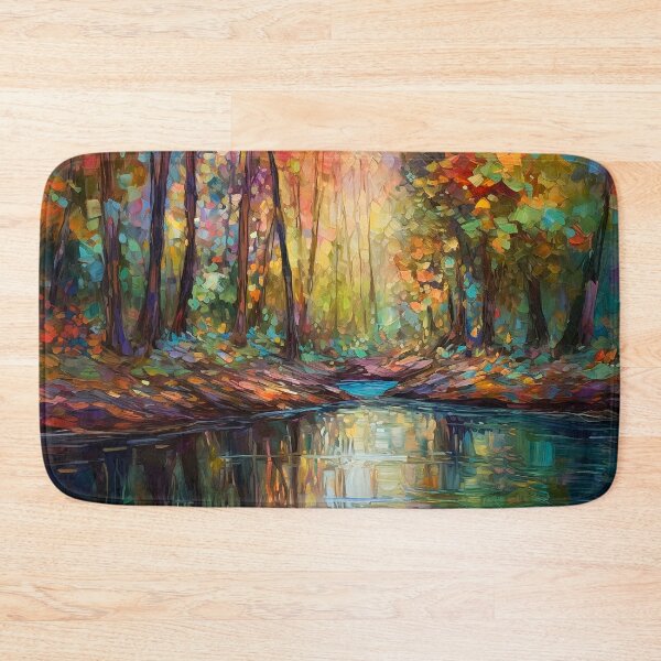 Item preview, Impressionistic Woods Painting designed and sold by Red Witch Art.