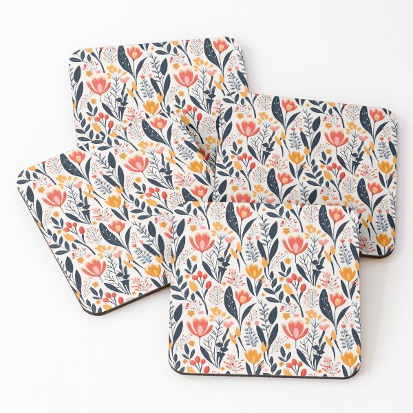 Item preview, colorful floral pattern designed and sold by DreamscapePixel.