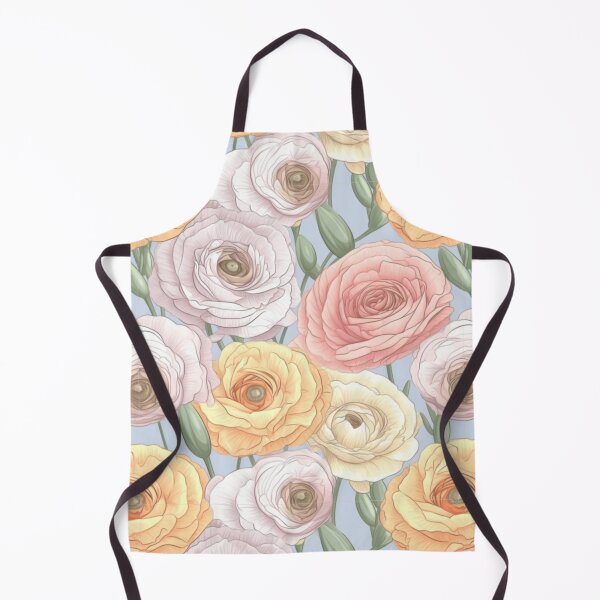 Item preview, Gracious ranunculus flowers designed and sold by Lillypot-Prints.