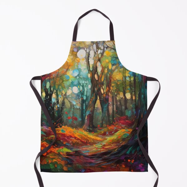 Item preview, Impressionistic woods painting 2 designed and sold by Red Witch Art.