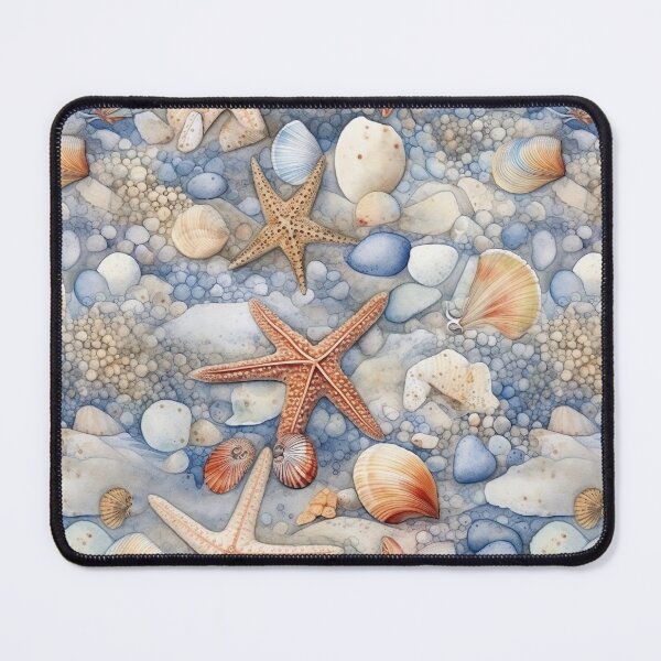 Artikelvorschau, Aquarell-Strand-nahtloses Muster entworfen und verkauft von PatternStudios.