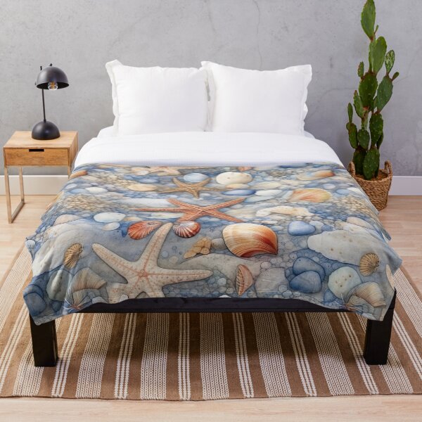 Aperçu de l'œuvre Modèle sans couture de plage aquarelle créée et vendue par PatternStudios.