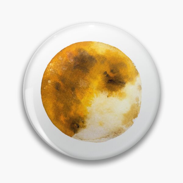 Item preview, Moon full mystic theme esoteric watercolor sketch designed and sold by Yana Mustafina | Boho Soulful Designs.