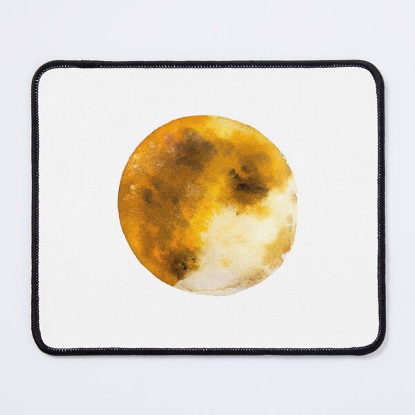 Item preview, Moon full mystic theme esoteric watercolor sketch designed and sold by Yana Mustafina | Boho Soulful Designs.