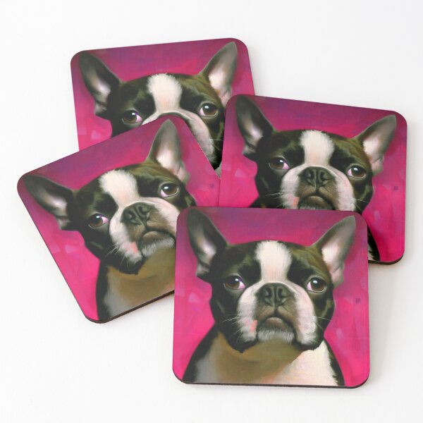 Item preview, Magenta Renaissance: The Playful Boston Terrier designed and sold by StyleSyndicatio.