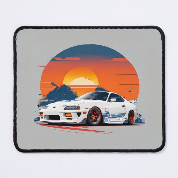 Item preview, Ai Generated Retro JDM Toyota Supra designed and sold by AiArtMerch.