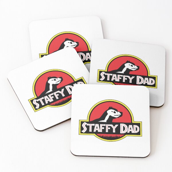 Item preview, (For Bright Background) Jurassic Staffy Dad designed and sold by More Cute Dogs.