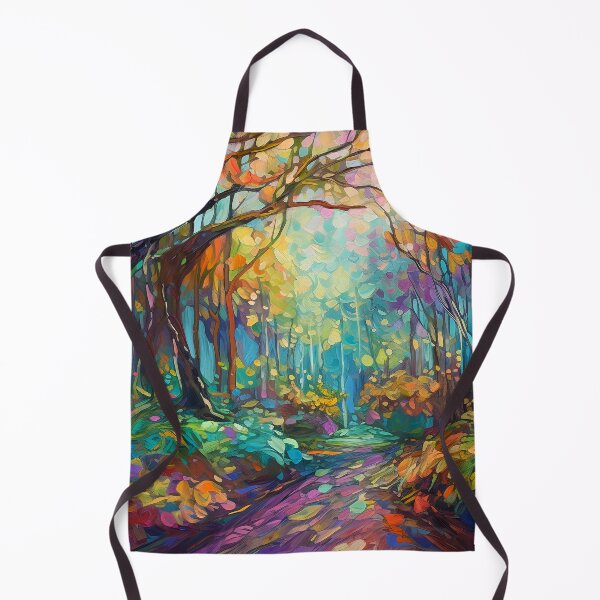 Item preview, Impressionistic woods painting 3 designed and sold by Red Witch Art.