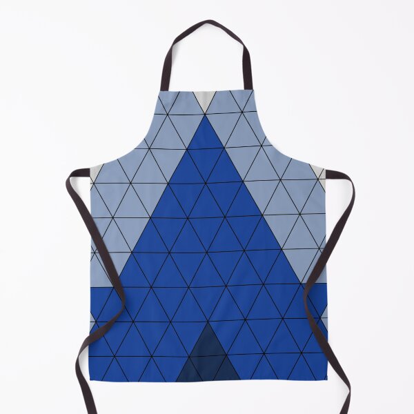 Item preview, Blue big grid geometric triangles decorative pattern  designed and sold by Donutlovers.