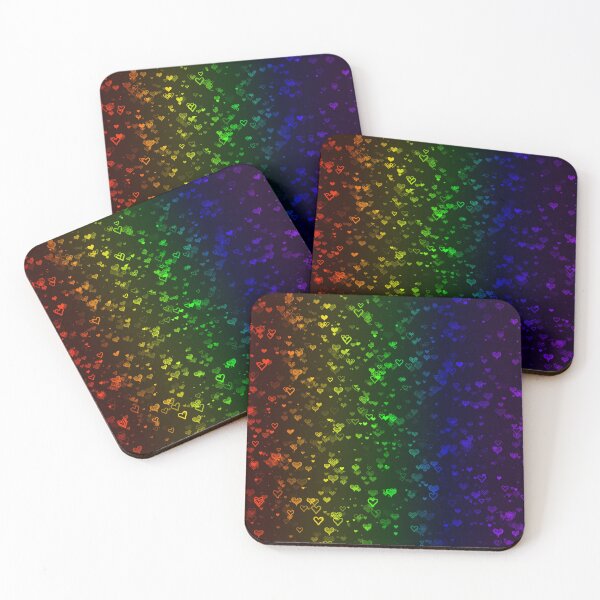 Item preview, Rainbow Bokeh Hearts designed and sold by AlwaysHollyJo.
