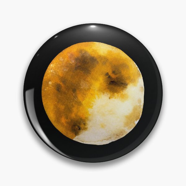 Item preview, Moon full mystic theme esoteric black watercolor sketch designed and sold by Yana Mustafina | Boho Soulful Designs.