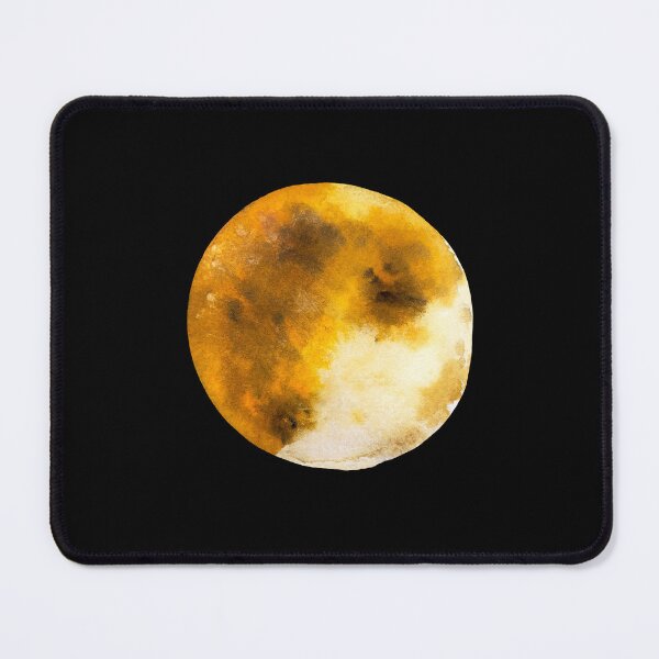 Item preview, Moon full mystic theme esoteric black watercolor sketch designed and sold by Yana Mustafina | Boho Soulful Designs.