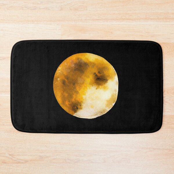 Item preview, Moon full mystic theme esoteric black watercolor sketch designed and sold by Yana Mustafina | Boho Soulful Designs.
