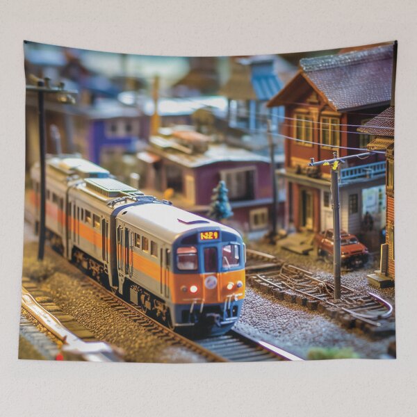 Item preview, Miniature Train And Station designed and sold by AdrianGrosu.