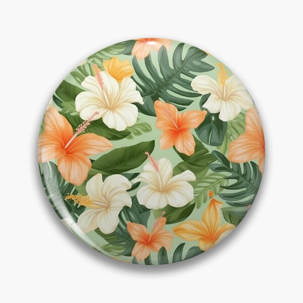 Item preview, Flor acrílica en colores pastel | Patrón tropical de verano hawaiano designed and sold by BoredF.