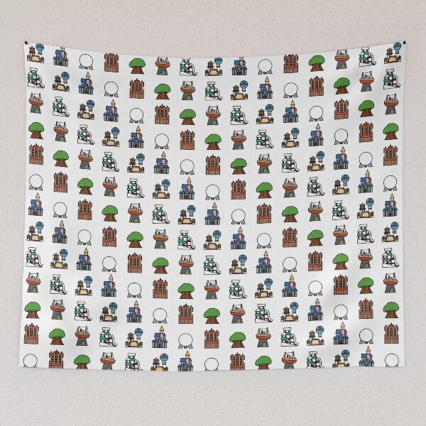 Item preview, Magic Park Icons Pattern designed and sold by alfie-burt.
