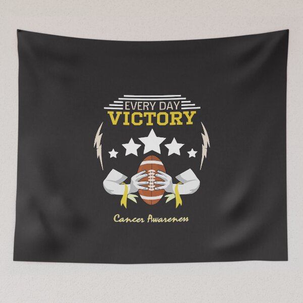 Item preview, sarcoma cancer Awareness yellow ribbon every day victory designed and sold by shaderepublic.
