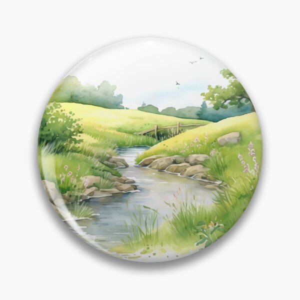 Item preview, Riverside Scene Clipart, Tranquil River, Waterside Serenity, Scenic Riverbank, Riverside Tranquility, Calm Waters, River Reflections designed and sold by CoolorPaint.
