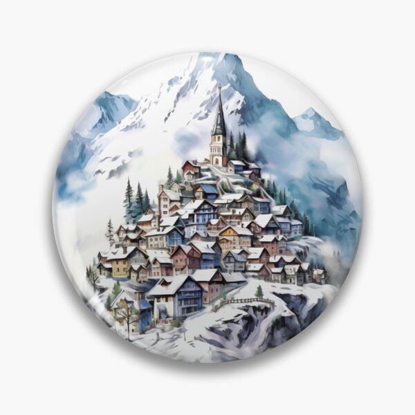 Item preview, Snow-Capped Mountain Clipart, Alpine Majesty, Winter Wonderland, Majestic Peaks, Snowy Summit, Mountain Bliss, Frozen Beauty designed and sold by CoolorPaint.