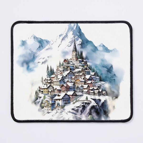Item preview, Snow-Capped Mountain Clipart, Alpine Majesty, Winter Wonderland, Majestic Peaks, Snowy Summit, Mountain Bliss, Frozen Beauty designed and sold by CoolorPaint.