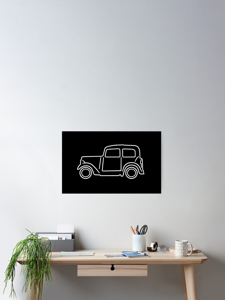 Imagen 2 de 3, Póster con la obra Austin 7, diseñada y vendida por AutoClub.