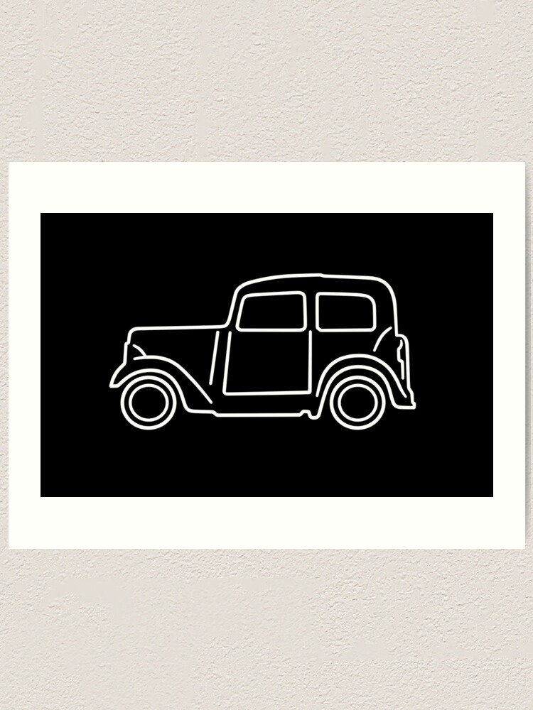 Thumbnail 1 von 3, Kunstdruck, Austin 7 designt und verkauft von AutoClub.