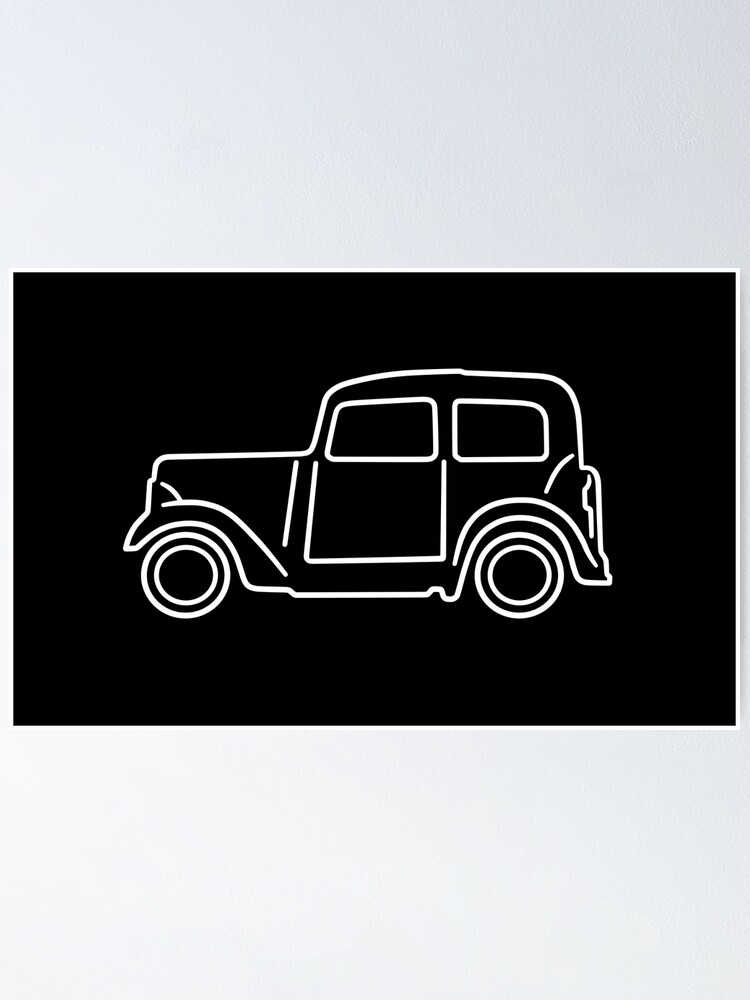 Imagen 1 de 3, Póster con la obra Austin 7, diseñada y vendida por AutoClub.