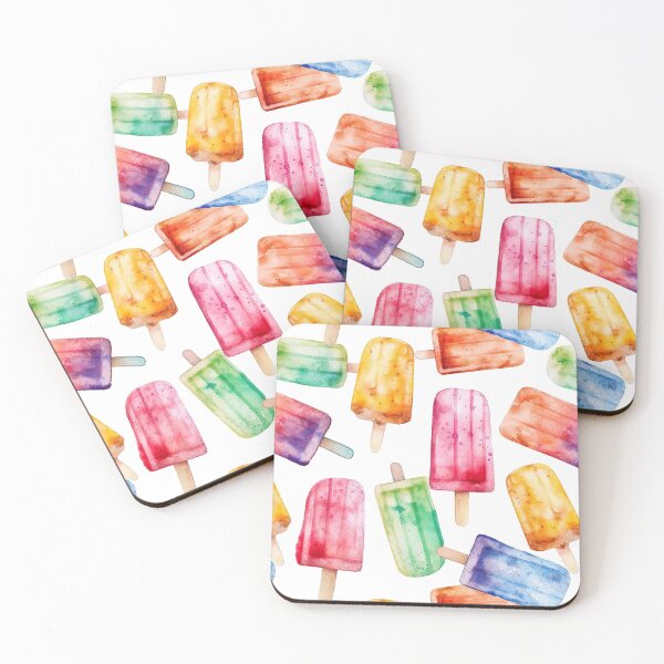 Item preview, Watercolour Ice Lollies Seamless Pattern designed and sold by PatternStudios.