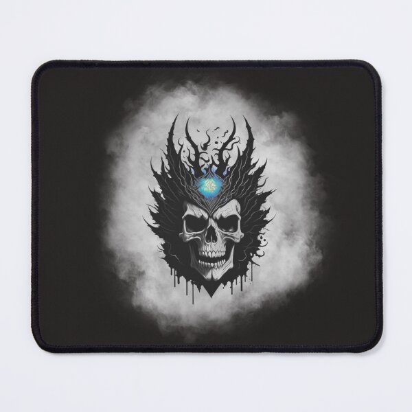 Item preview, Tattoo style realistic skull with splash of color on crown and splashes of black ink designed and sold by MonstersVariety.