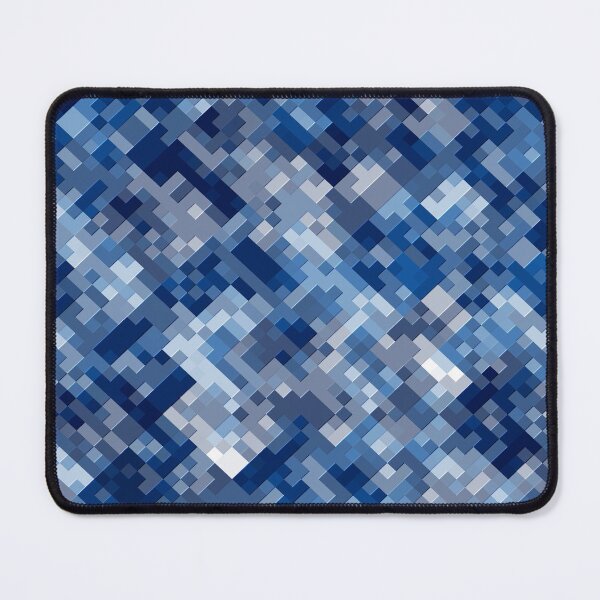 Item preview, Embossed Pixel Pattern in Many Shades of Blue designed and sold by Trevor Hirst.